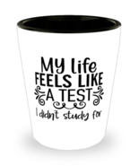 My Life Feels Like A Test I Didn&#39;t Study For,  Shotglass 1.5 Oz. Model 6... - £15.68 GBP