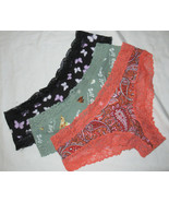 Pink by Victoria&#39;s Secret Panty LACE TRIM CHEEKSTER Size L LARGE u pick ... - $18.52