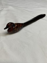 Vintage Hand Carved Wooden Duck Letter Opener KG JD - $14.85