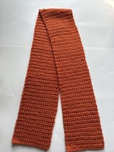 Hand Crocheted Neck Scarf  Pumpkin Orange Brand New - £7.82 GBP