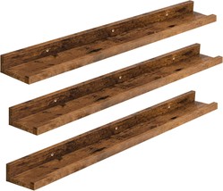 Hoobro Floating Shelves, Wall Shelf Set Of 3, 35.4 Inches Hanging Shelf With - $51.96