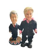 Gemmy Bill &amp; Hillary Clinton Animated Talking Dancing Figures 2005 Teste... - €36,96 EUR