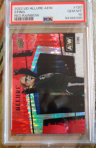 Sting 2022 Upper Deck Aew Allure Red Rainbow Card #120-GRADED Psa 10-GEM Mt - $83.94