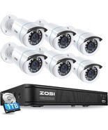 Zosi 1080P Indoor/Outdoor Home Security Camera System, H. - £214.65 GBP