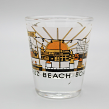Santa Cruz Beach Boardwalk Shot Glass Amusement Park Rides Libbey VTG  - £4.62 GBP