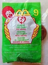 McDonald&#39;s Ty Teenie Beanie #9 Claude The Crab 1999 NEW - $4.94