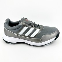 Adidas Tech Response 2.0 Gray Silver Metallic Mens Wide Golf Shoes EE9420 - £45.78 GBP