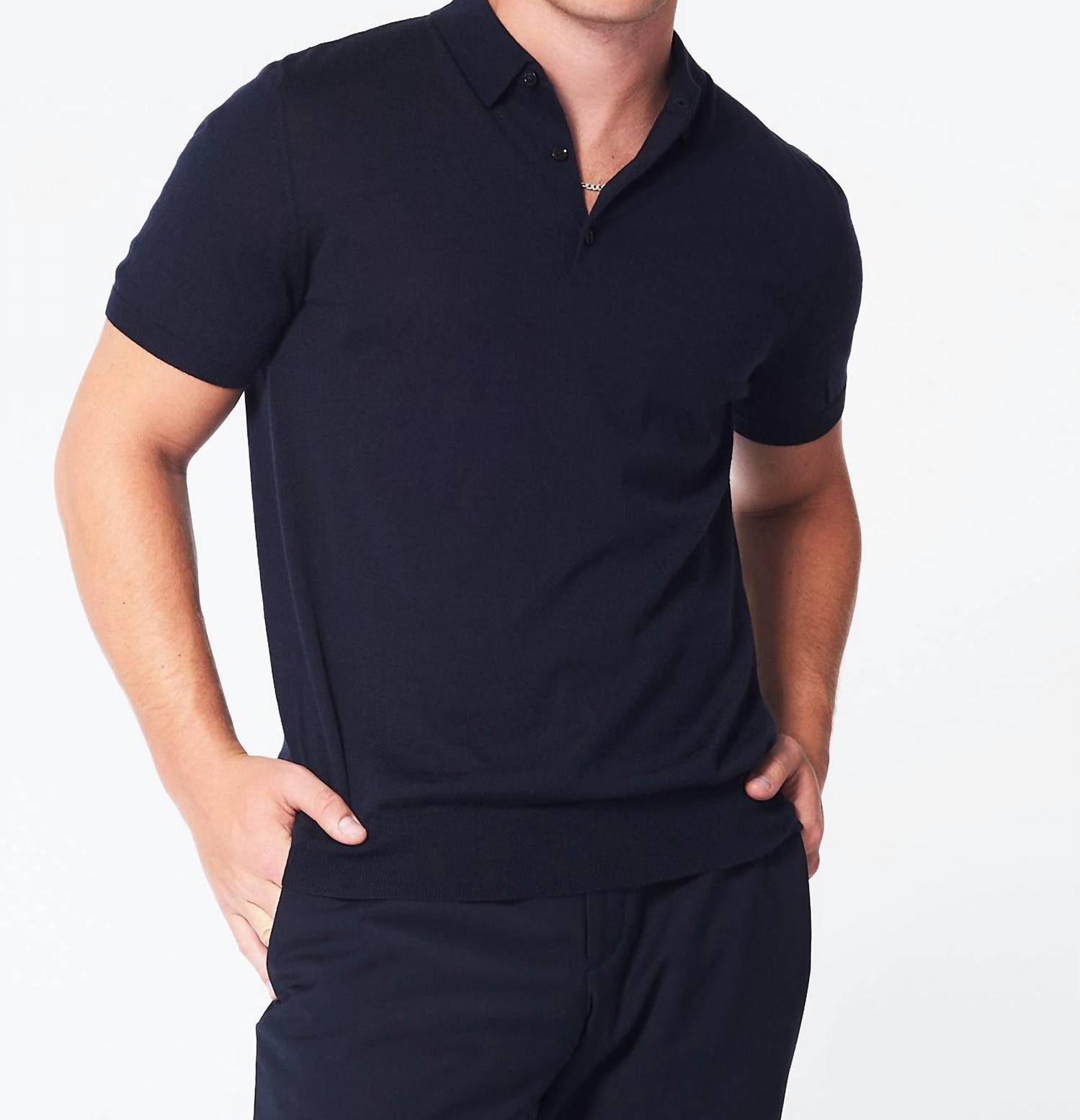 George Patrick polo shirt in Midnight Blue