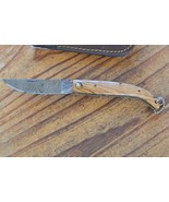 damascus custom made folding knife Laguiole Type From The Eagle Collecti... - $54.53 CAD