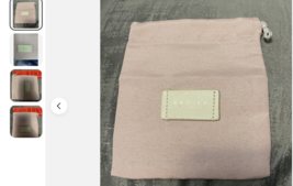 RADLEY PROTECTIVE DUST COVER BAG DRAW STRING small 5 x 5.5 in - $15.81
