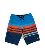 O’Neill Board Shorts Mens Waist 31 Blue Orange Stripes Non Slip Grip Tie... - £15.41 GBP