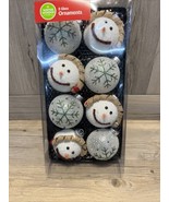 Winter Wonder Lane Holiday Christmas Ornaments, Snowman &amp; Snowflakes (8)... - $8.38