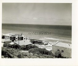 1945 WWII Paradis Plage Casino Algeria Beach Scene Photo B&amp;W Snapshot - £2.37 GBP