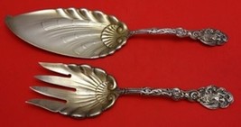 Versailles by Gorham Sterling Silver Fish Serving Set 2pc Gold Washed - £702.88 GBP