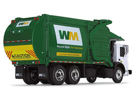 Mack TerraPro Refuse Garbage Truck w Front Loader Waste Management White Green 1 - $59.36