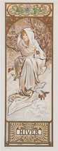 Alphonse Mucha The Four Seasons Winter 1897 Fine Art Lithograph Limited Ed S2 - £741.72 GBP