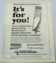 1989 Print Ad Wood Motors Imported Cars 8 Mile &amp; Gratiot Detroit,MI - $10.43