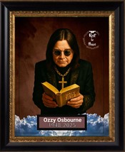 RIP #1 FAN OZZY OSBOURNE FRAMED 16x20 for Man Cave - $2,391.91 MXN