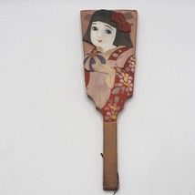 Vintage Raquette Japonais Fan Poupée - $81.16