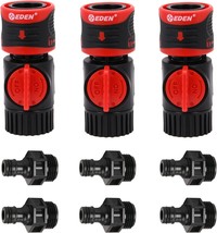 Eden 93218 Premium Garden Connect With Shutoff Valve And Water, 3 Sets/ ... - $798.19 MXN