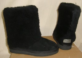 UGG Australia PATTEN Black Suede Sheepskin Boots Size US 5,EU 36 NIB #10... - $117.71