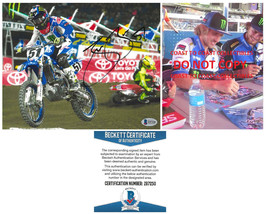 Justin Barcia Supercross Motocross signed 8x10 photo proof Beckett.autographed - £85.04 GBP