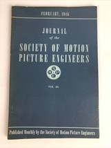 SMPE Journal Of The Society Of Motion Picture Engineers February 1946 VOL 46 No2 - £10.35 GBP