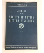 SMPE Journal Of The Society Of Motion Picture Engineers February 1946 VO... - £10.17 GBP