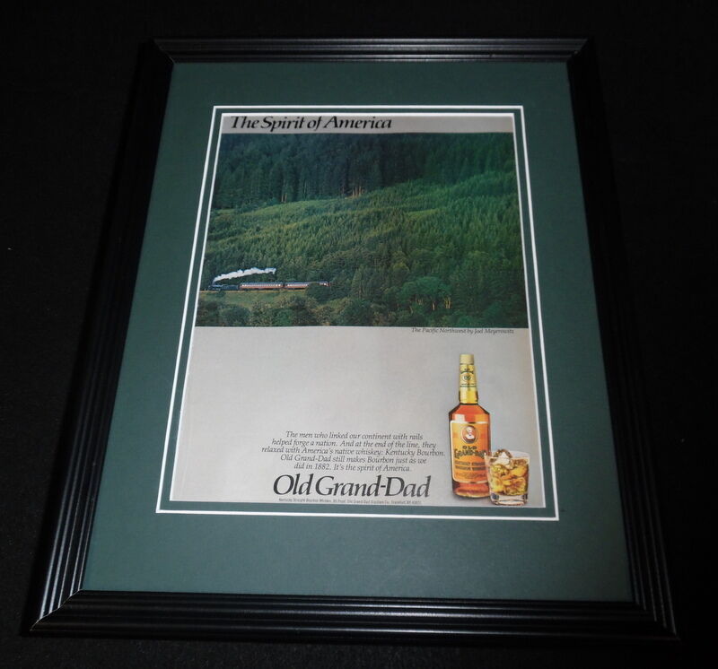 1984 Old Grand-Dad Bourbon Framed 11x14 ORIGINAL Vintage Advertisement - $34.64