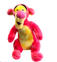 Disney TIGGER Ice Cream Hot Pink Plush Collectible 14&quot;  Clean Adorable - £22.57 GBP