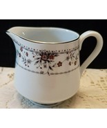 CLAREMONT CREAMER GRAY &amp; RUST FLOWERS GOLD TRIM MADE IN JAPAN - $23.03