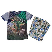 Boy&#39;s Dinosaur Roar Tyrannosaurus, T-Rex Dino Pajama Set - $206.99 MXN