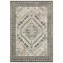 10' X 13' Gray and Ivory Oriental Power Loom Area Rug - $618.49