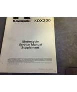 1989 1990 KAWASAKI KDX200 KDX 200 Service Repair Shop Manual SUPPLEMENT ... - $168.45 CAD