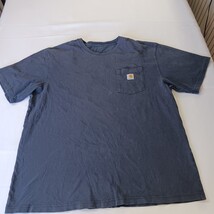 Carhartt K87 NVY Men's XL Short Sleeve Pocket Workwear Blue Cotton T-Shirt image 13