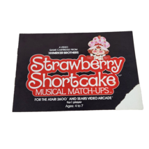 VINTAGE STRAWBERRY SHORTCAKE MATCH UPS ATARI VIDEO GAME REPLACEMENT INST... - $11.40