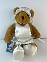 Carousel by Guy Bridal Bride Bear w/Tags 1980s Wedding 12&quot; - $14.25