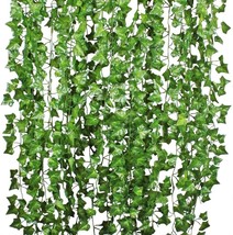 84Feet 12 Strands Artificial Flowers Greenery Fake Hanging Vine Plants Leaf - $29.99