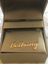 Zales Sterling Silver Bethany Name Necklace  - £27.54 GBP