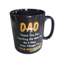 Coffee Mug Black Dad Father Daughter Love Thank You - £6.84 GBP
