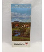 Vintage 1966 Texaco Quebec And Maritime Provinces Brochure Map - $18.22 CAD