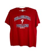 Delta Philadelphia Phillies Mens Tee Shirt Size XL Red Baseball Short Sl... - £20.85 GBP