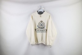 Vtg 90s Streetwear Mens Medium Distressed Spell Out Wiesbaden Germany Sweatshirt - £35.57 GBP