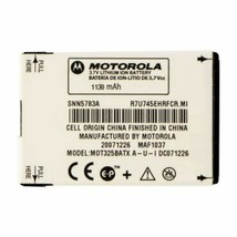 OEM Motorola SNN5783B Replacement Cell Phone Battery for Q9h C290 Deluxe... - £3.35 GBP