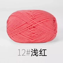 4ply Milk Cotton Yarn For Crochet Needlework Dyed Lanae Craft -RYMX12-1p... - €2,20 EUR