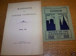 C1920 LOT 2 VINTAGE DURHAM CATHEDRAL CHURCH HISTORY BOOK + NOTES - £7.89 GBP
