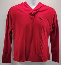A) Puma Dry Cell Woman Red Pullover Hoodie Hooded Sweatshirt Medium - €21,48 EUR