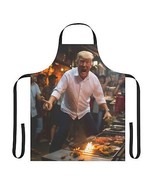 PRESIDENT DONALD TRUMP COOKING AND SCREAMING APRON STRAPS - £27.52 GBP