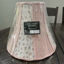 Laura Ashley Lampshade Madeline Pink Floral Trumpet Cottage Core 10.5” - $98.99