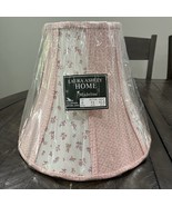 Laura Ashley Lampshade Madeline Pink Floral Trumpet Cottage Core 10.5” - $1,830.13 MXN